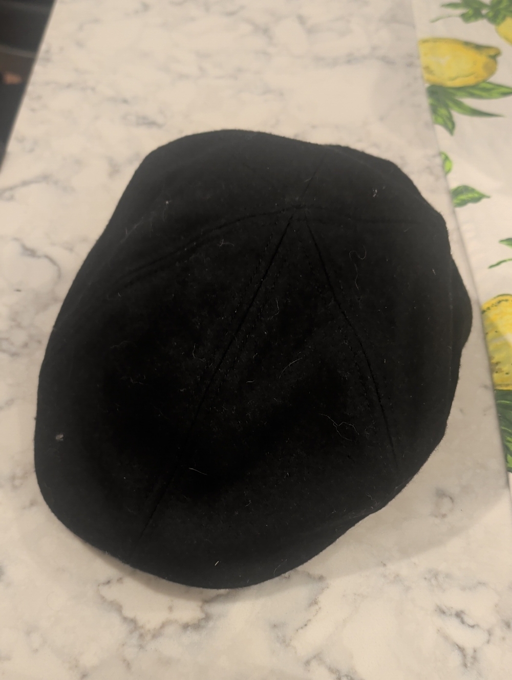 Woolrich Black Hat with Red Plaid Lining